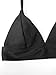 CUPSHE Women's Bikini Triangle Sexy Solid Two Piece Bathing Suit,XS Black