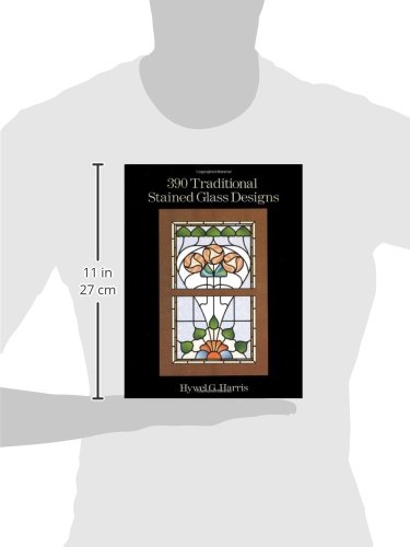 390 Traditional Stained Glass Designs (Dover Stained Glass Instruction) #TOP4