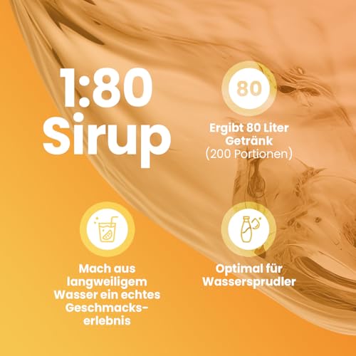 Best Body Nutrition ZEROP Vital Zuckerfreies Getränkekonzentrat Sirup Brazilian Sun Ohne Aspartam 1 L ergibt 80 L Getränk Fitness Drink mit Vitaminen B1 B6 Niacin Kalorienarm Wassersprudler 3