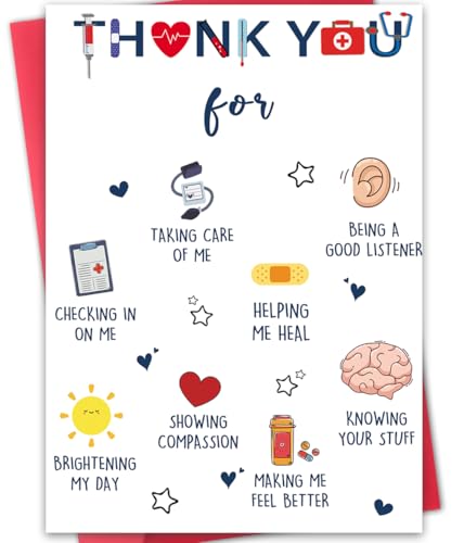 Hongshan Doctor Thank You Card,Nurse Thank You Card Gifts,Hospital Medical