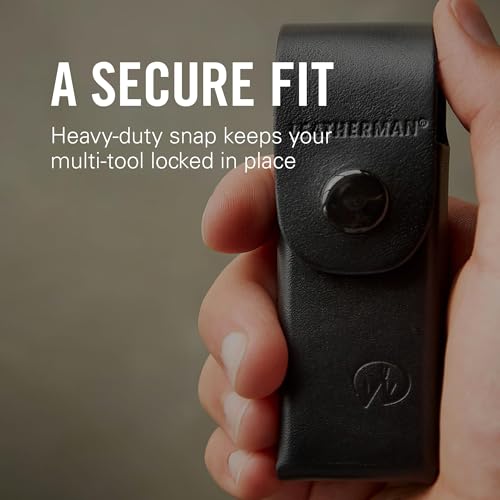Leatherman Lederholster - Holster für Charge+, Curl, Skeletool, Skeletool CX, Skeletool RX, Wave+ Modelle - Schwarz Groß