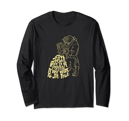 T-shirt La Belle et la Bête Disney à manches longues pour adulte