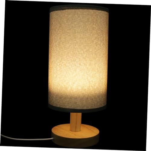 Hemobllo lámpara de mesa de lino USB luces hogar lámparas de mesa para sala de estar flexo escritorio bedroom decor lampara de escritorio lámpara japonesa lampara para dormitorio de madera