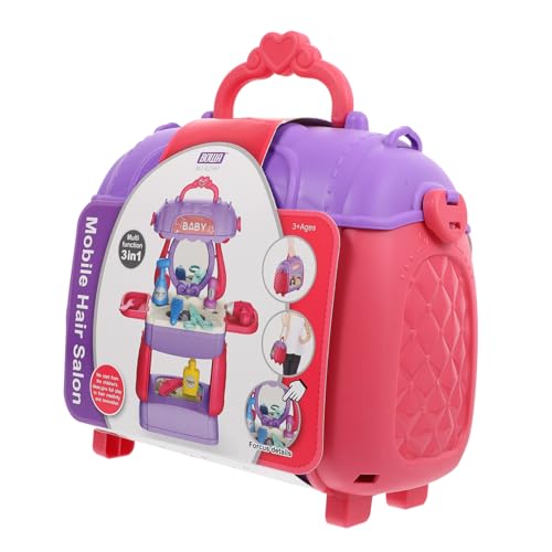 Milisten 1 Juego Juguetes para Chicas Equipo Juguetes para niñas Pretender Juguetes de peluquería de simulación Juguete de plástico para la Belleza del Cabello el plastico