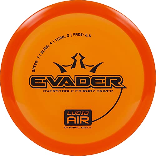 Dynamic Discs Lucid AIR Evader Fairway Driver Golf Disc [Colors May Vary] - 160-164g