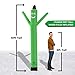 LookOurWay Air Dancers Inflatable Tube Man Attachment - 10 Feet Tall Wacky Waving Inflatable Dancing Tube Guy for Business Promotion - Blower Not Included - Green