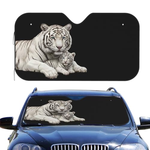 Pare-soleil de voiture intérieur tigre pour camping-cars et vacances