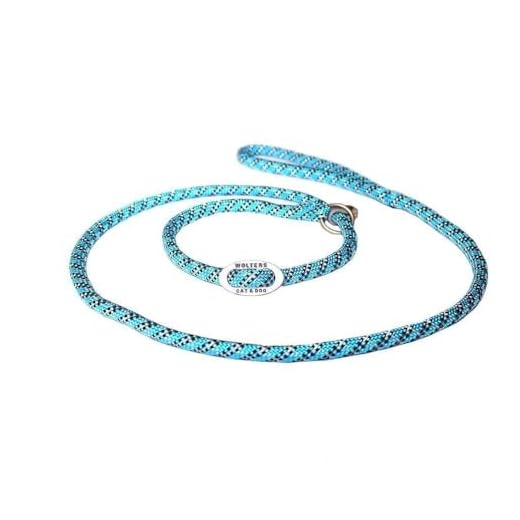 Wolters | Moxonleine Everest reflektierend aqua/schwarz | L 180 x B 1,3 cm