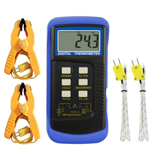 Thermomètre thermocouple K double canal pour résoudre vos pannes