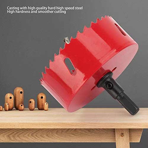 Hole Saw Metal Cutter BI-Metal Hole Saw Tooth Drilling Cutter for Wood Cornhole Boards Plastic Drywall 90mm/3.5in - Image 3