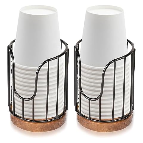 2PCS Rural Style Bathroom Cup Dispenser Set Cover