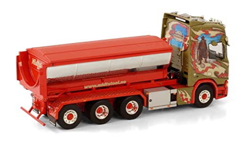 Scania R Highline CR20H 8x4 avec Benne MIDSTOL miniature ultra réaliste sans défaut