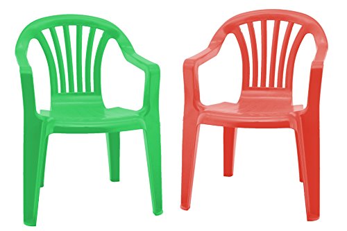 Globo Toys Globo - 37001 2 Colour Summer Plastic Chair (ASSORTED)