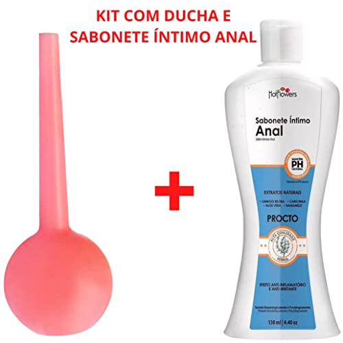 Kit com Ducha Ginecológica íntima Gino Ducha Feminina 50ML Sabonete Líquido Íntimo Procto Região Ana