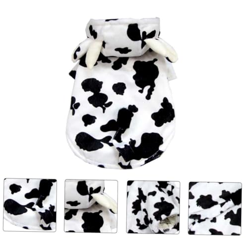 Disfraz para perro pequeño con diseño de vaca 3D miniatura 5