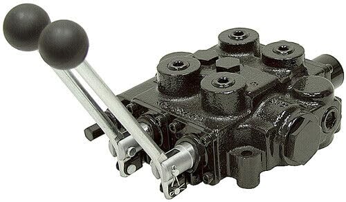 PumpShark Hydraulic Valve RD522CCAA5A4B1-2-Spool 25 GPM Double-Acting Directional Control Valve | 3000 PSI | Compatible with Prince 9-6702