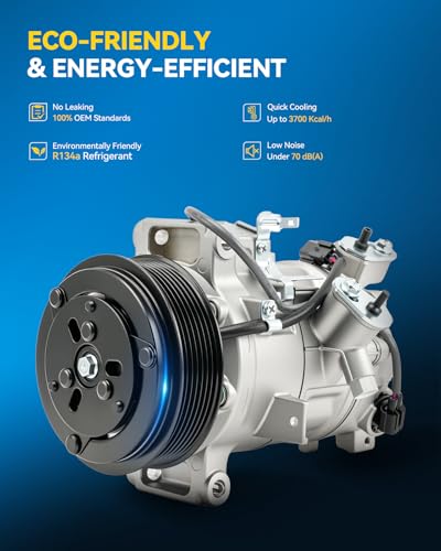 Image of PHILTOP CO4939 Air Conditioner AC Compressor with Clutch for INFINITI Q50 2019-2023, 2014-2015 3.7L, 2016-2018 3.0T,Q60 2019-2022, 2017-2018 3.0T