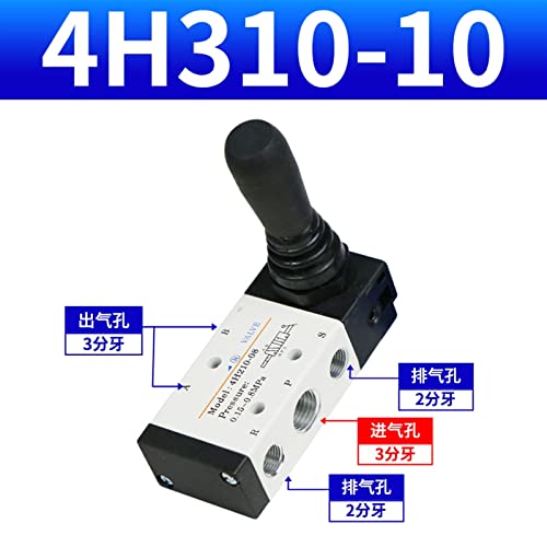 Vanne pneumatique 5/3 voies 4H310-10 pour distributeur d'air comprimé - 3