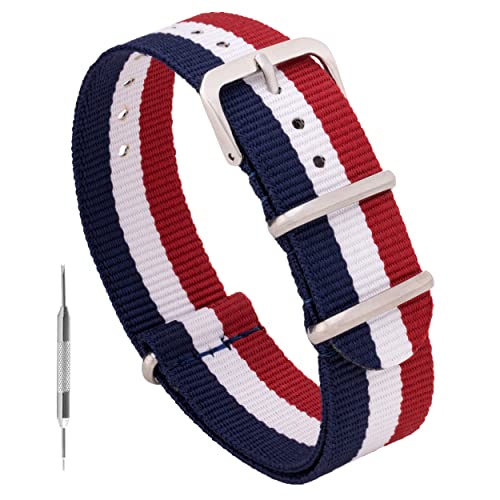 Benchmark Basics Red/White/Navy Strap