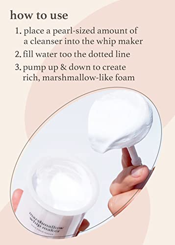 Nooni Facial Cleansing Tool - Marshmallow Whip Maker | Gentle Deep Cleanser, Rich Foamer, Easy To Use, 1 Count #TOP3