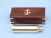Hampton Nautical  Captain's Brass Spyglass Telescope with Rosewood Box, 15", Brass