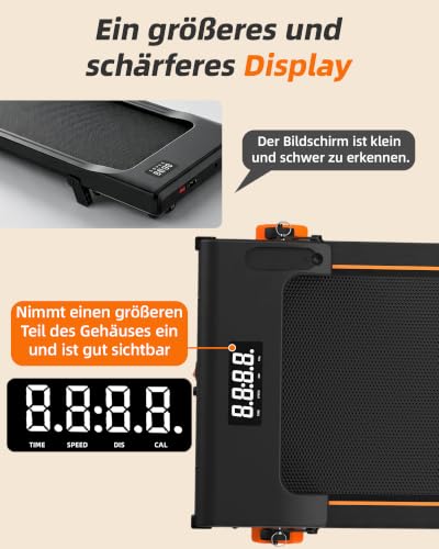Lichico Walking Pad mit 0-12% Steigung 6 km/h, Laufband für Zuhause Klein - 4