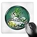 Price comparison product image 3dRose mp_222627_1 8" x 8" Four Cute Turtles in an Aquarium in Light Blue Yellow Green Mouse Pad