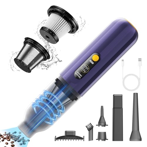 zyuqnek Handheld Car Vacuum Cleaner, 15000PA High Power Car Vacuum ...