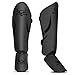 Beast Rage Espinilleras de Muay Thai para artes marciales mixtas, kickboxing, artes marciales, duraderas, con protección para el empeine del pie, ajustables, ajuste seguro, espinilleras protectoras de
