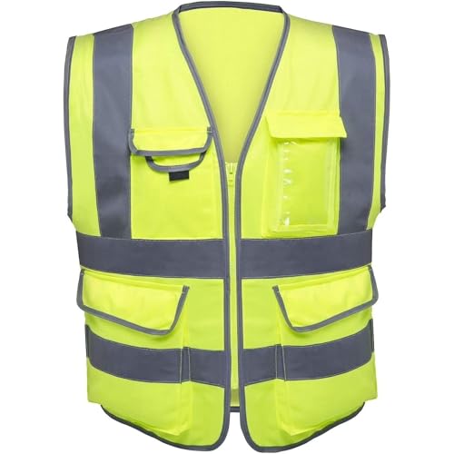 Image of NEIKO High Visibility Safety Vest ANSI Class 2, 7 Pockets