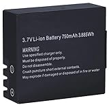 rollei actioncam 550 touch Farbe: Schwarz Rollei Akku Zusatz Actioncam 4s Plus, Ersatzakku mit 1050 mAh Kapazität Lithium Ionen, Schwarz