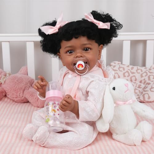 Muñeca Realista Reborn Bebé Niña 18 Pulgadas Cuerpo Suave miniatura 1