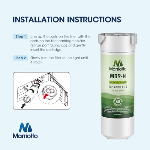 Image of MARRIOTTO XWFE (Built-in CHIP) Refrigerator Water Filter Pack of 6