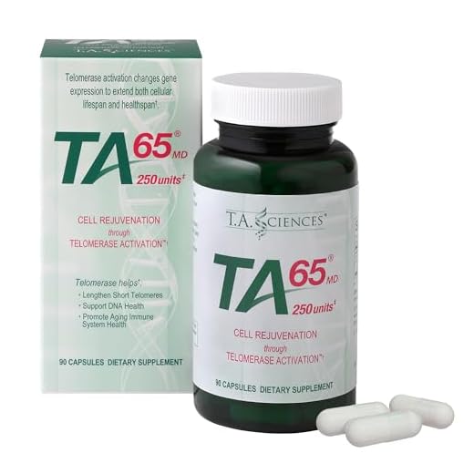 T.A. Sciences TA-65 cell rejuvenation through Telomerase Activation 90 Capsules