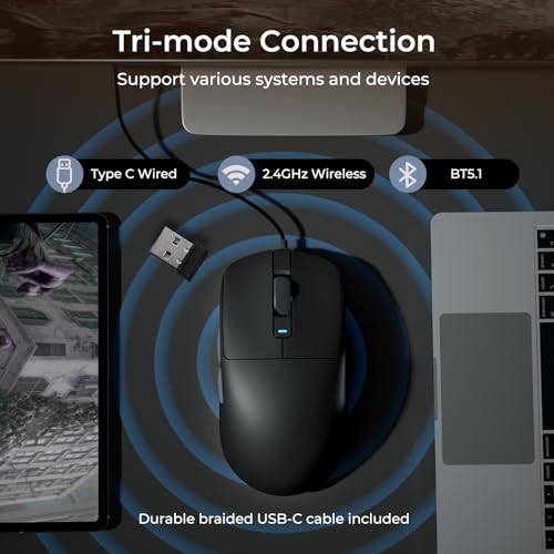 RK ROYAL KLUDGE RK ROYAL KLUDGE RK M30 ワイヤレスゲーミングマウス の商品画像 3