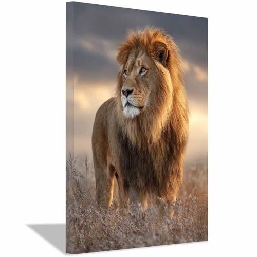 Toile de lion brun CUDAOO pour créer une ambiance moderne au bureau à domicile