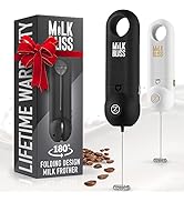 Zulay Mini Frother and Mixer - Travel Milk Frother for Coffee Foldable for Ultra Compact Storage ...