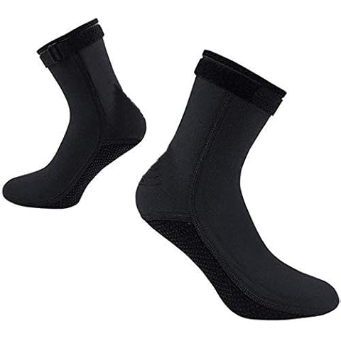 NICEY 3mm Neoprene Diving Socks Thermal Flexible Beach Water Socks Wetsuit Boots Fins Socks Keep Warm Surfing Scuba Socks for Men Women Diving Snorkeling Swimming Sailing Kayaking Water Sports Cover