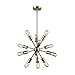 ELK Lighting 46243/12 Chandelier, Brass