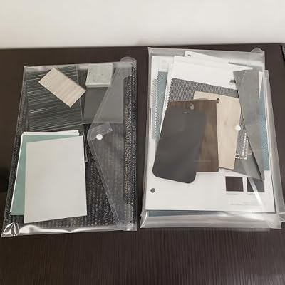 100 Pack Plastic Envelopes, 13x9 Inch Reusable Clear Polypropylene Envelope Folder with Snap Closure, A4 Size Envelope Waterproof File Folders for Home, Office Supplies
