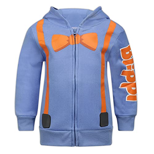 Blippi Boys Zip Up Hoodie for Toddlers and Little Kids