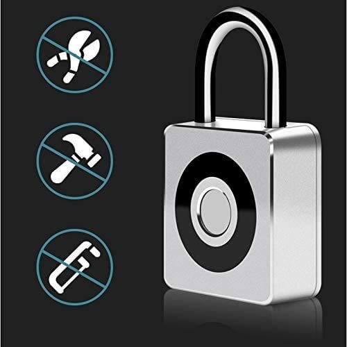 ARTSZY USB Smart Keyless Fingerprint Lock Valigia Antifurto Lucchetto elettronico Long Standby Lucchetto Intelligente in Lega
