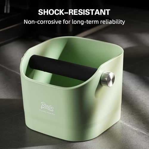 Boîte à frapper pour machine à expresso Bincoo verte avec base stable - 3