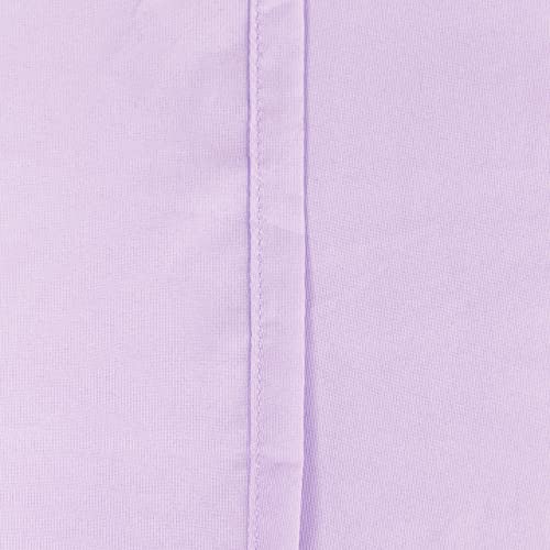 Flxxie 4 Pieces Microfiber Toddler Bedding Set, Super Soft And Breathable Crib Sheet Set, Includes Quilted Comforter, Flat Top Sheet, Fitted Sheet, Envelope Pillow Case For Boys Girls, Light Purple #TOP5