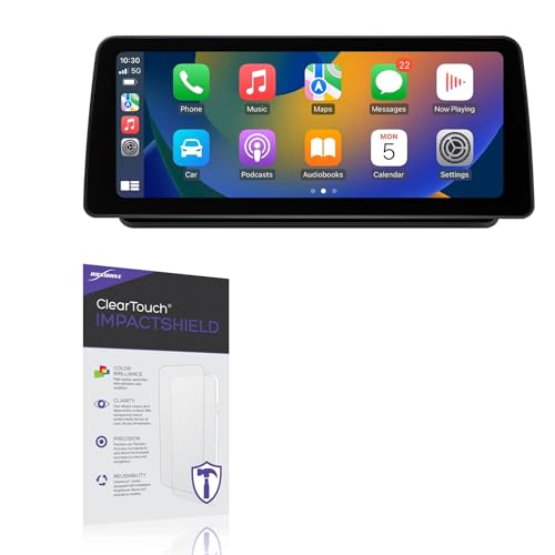 BoxWave Screen Protector Compatible With Roadanvi Android Car Stereo (12.3 in) - ClearTouch ImpactShield (2-Pack), Impenetrable Screen Protector Flexible Film