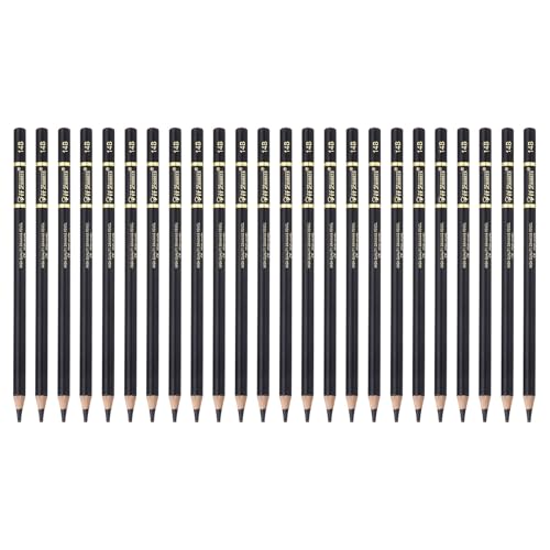 Crayons graphite 14B fournitures d'art rechargeables en bois pour peinture et dessin de noir