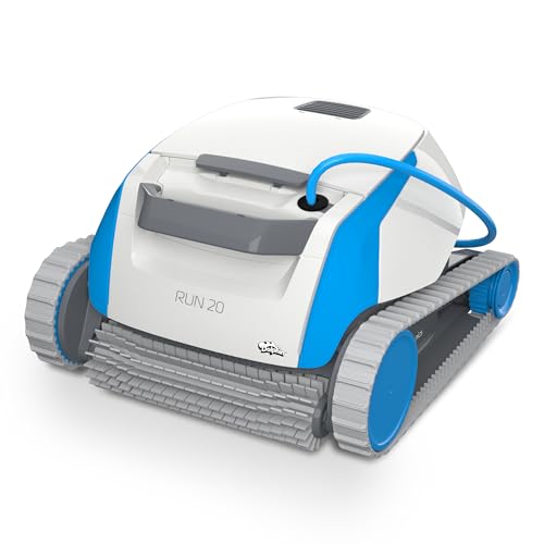 Dolphin Run 20 Robot pulitore Automatico per Piscina interrata e Fuori Terra Fino a 10m - Pulizia pareti e Fondo - Efficienza energetica