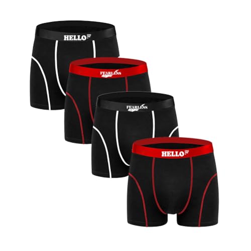 Men's Boxer Briefs 4-Pack - Ultra Soft Micro Modal Underwear - Breathable, Moisture-Wicking & Comfortable Multipack