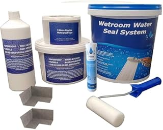 Nassboards Waterproof Tanking Kit System WSK for Wetrooms, Bathrooms, Kitchens and Waterproofing – Perfect for Wet Zones, Tiling Showers, Preventing Moisture – 12m Complete Tanking Kit