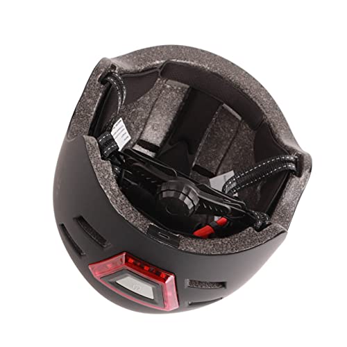 Bike Helmet with Light,USB Rechargeable LED Front and Back Light Road Helmets,Thickened EPS liner Cycling Helmet for Cycling, Balance Car, Skateboard (Black) - Image 6